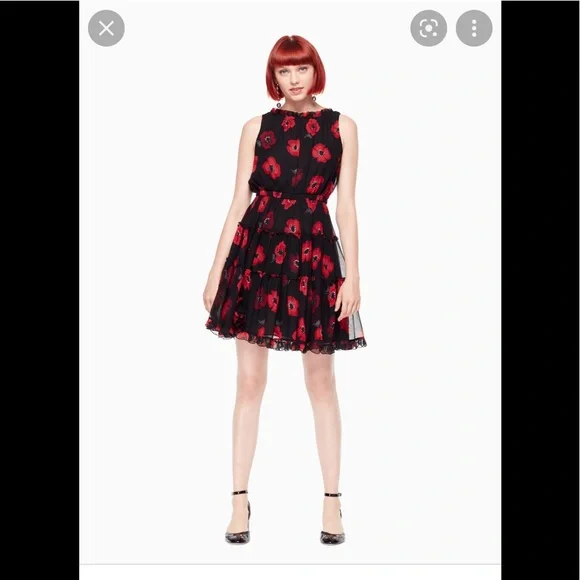 sachin and babi light blue dress Poppy-Print Organza High-Low Gown main image 1